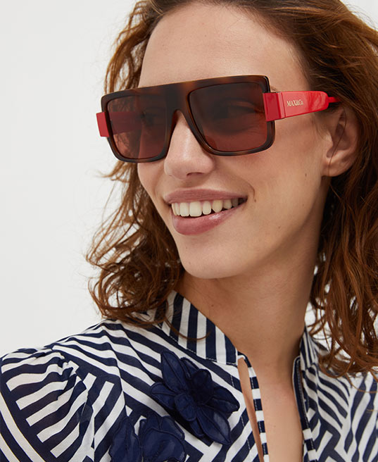 Colour-block sunglasses - dark brown - MAX&Co.